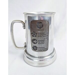 Quaker State American Radio Network Vintage Pewter Style Tankard Mug